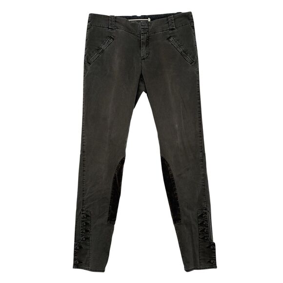 Daughters Of Liberation Riding‎ Pants Size 27 Brown Skinny Ankle Button Jodphur - Picture 1 of 9